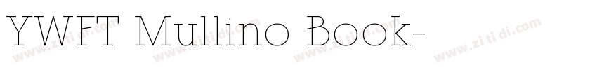 YWFT Mullino Book字体转换